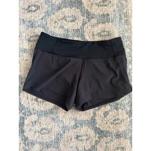 Lululemon Run Times Short‎ II Black Size 6 Excellent Condition
